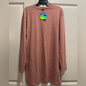 Missguided pink T-shirt dress